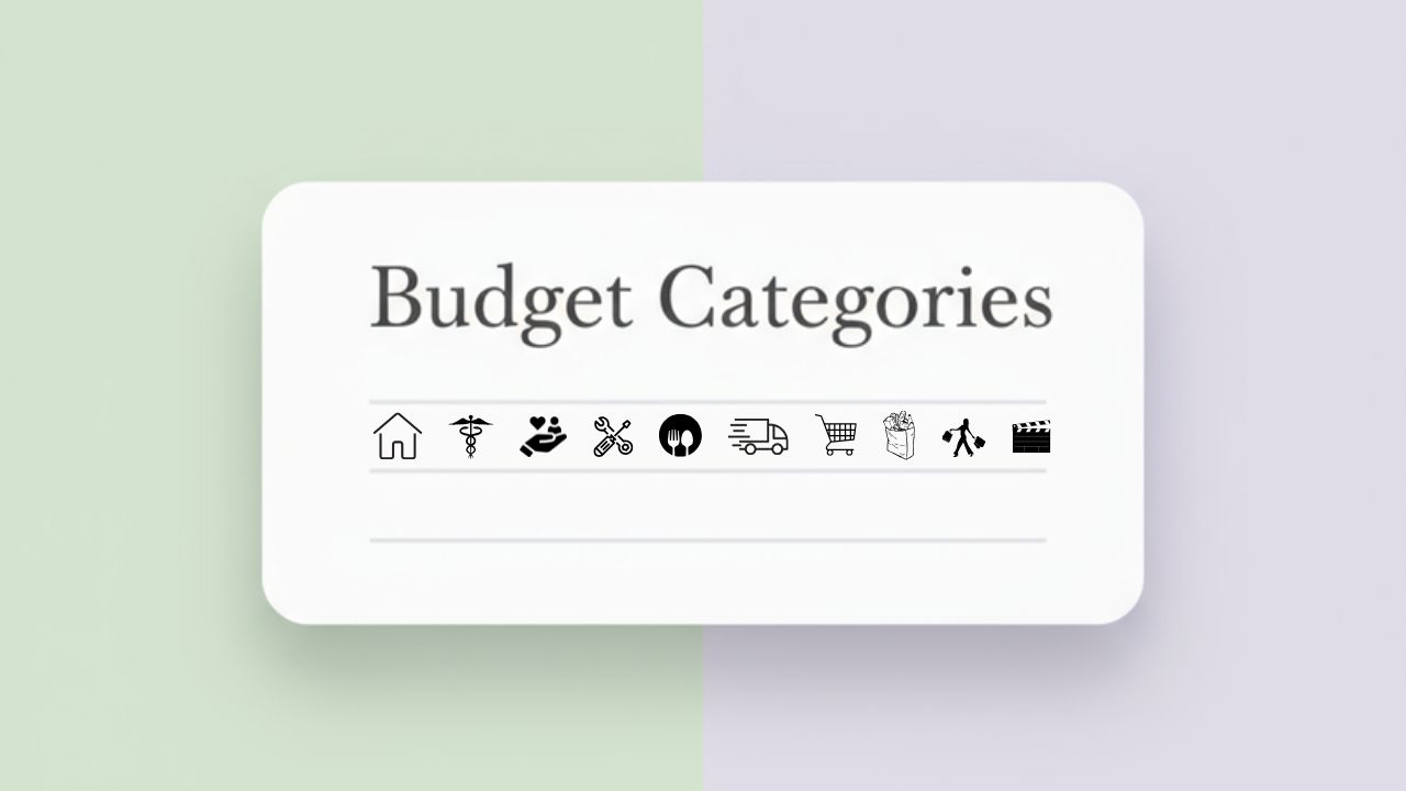 Budget categories